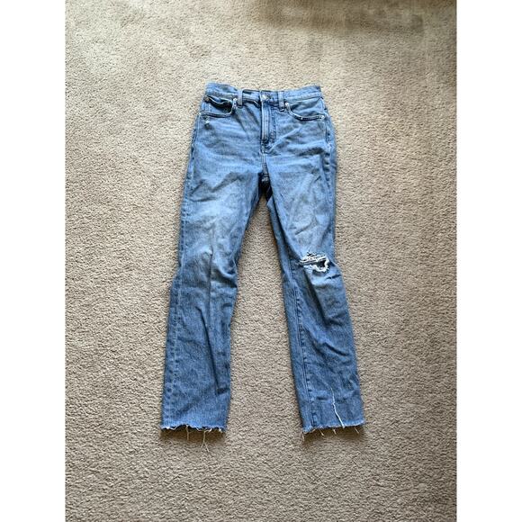 Madewell The Perfect Vintage Jean Distressed Medium Wash Size 25 - Picture 1 of 7